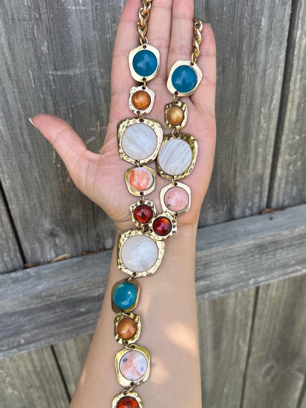 Summer Multistone Necklace - Picture 4 of 4